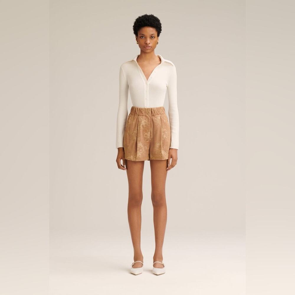 Scanlan Theodore S Cream ribbed Knit Top